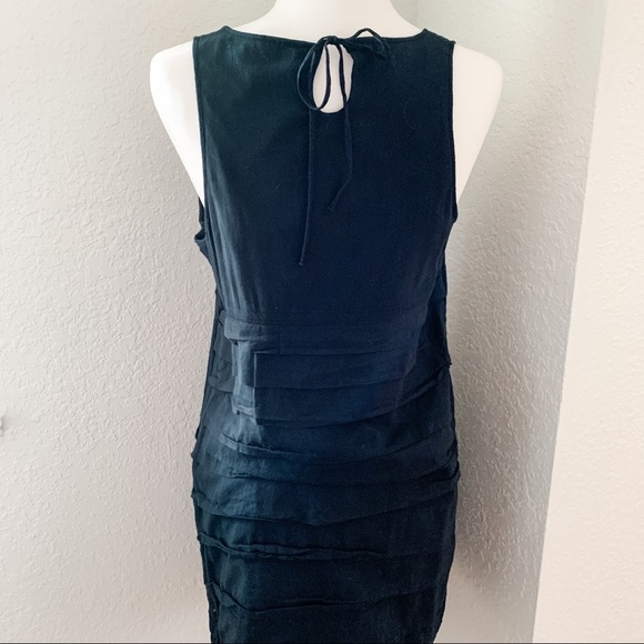 GAP black sleeveless tiered dress, size 10 - Picture 3 of 3